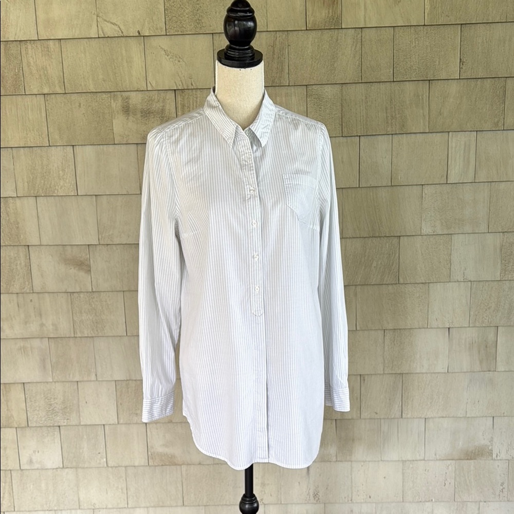 Odille White Casual Button Down Shirt